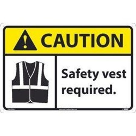 NMC CAUTION, SAFETY VEST REQUIRED, CGA49R CGA49R